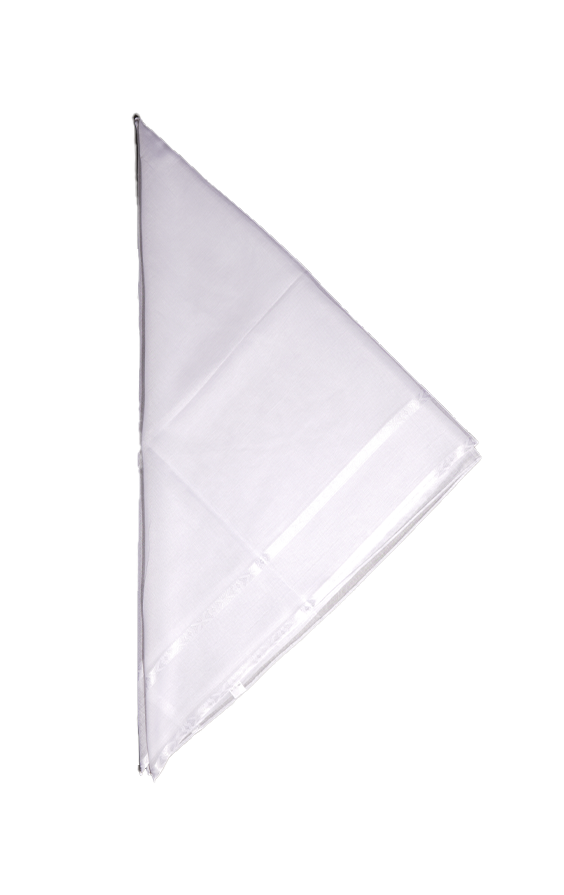 Modest Forever All White Kuffiyah — traditional Arabic kuffiyah (view 2)