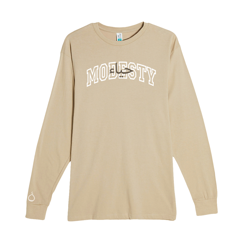Modest Forever Modesty Long Sleeve Tee — premium long sleeve tee (view 1)