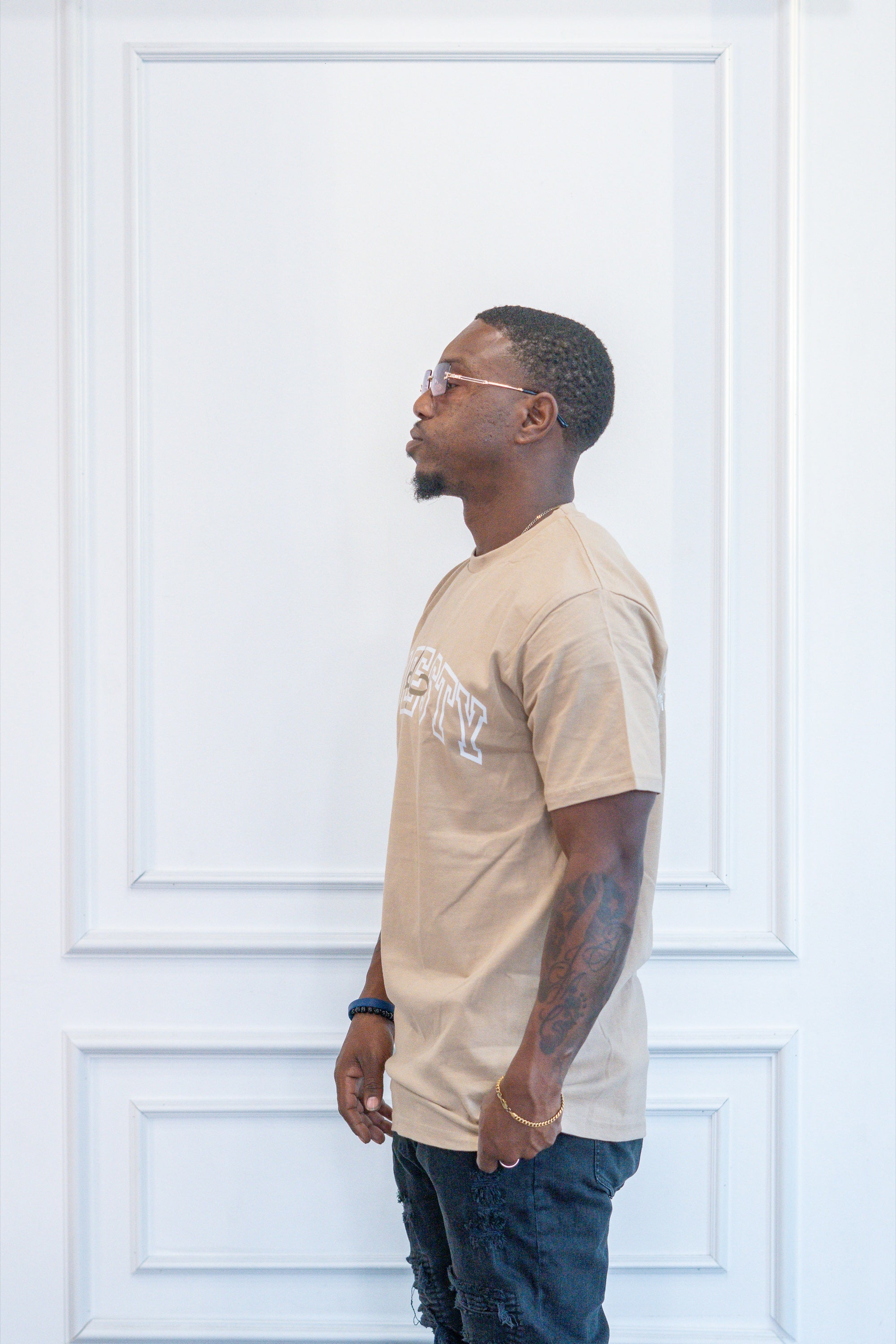 Modest Forever Modesty Tee — premium cotton tee (view 2)