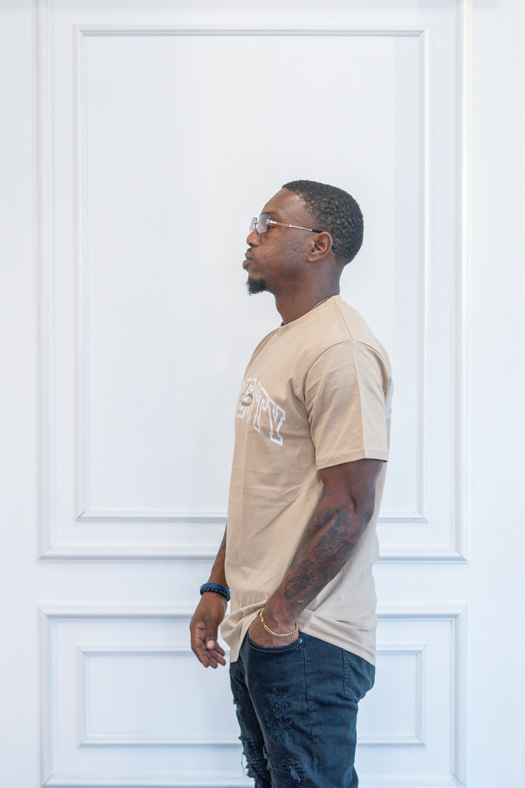 Modest Forever Modesty Tee — premium cotton tee (view 3)
