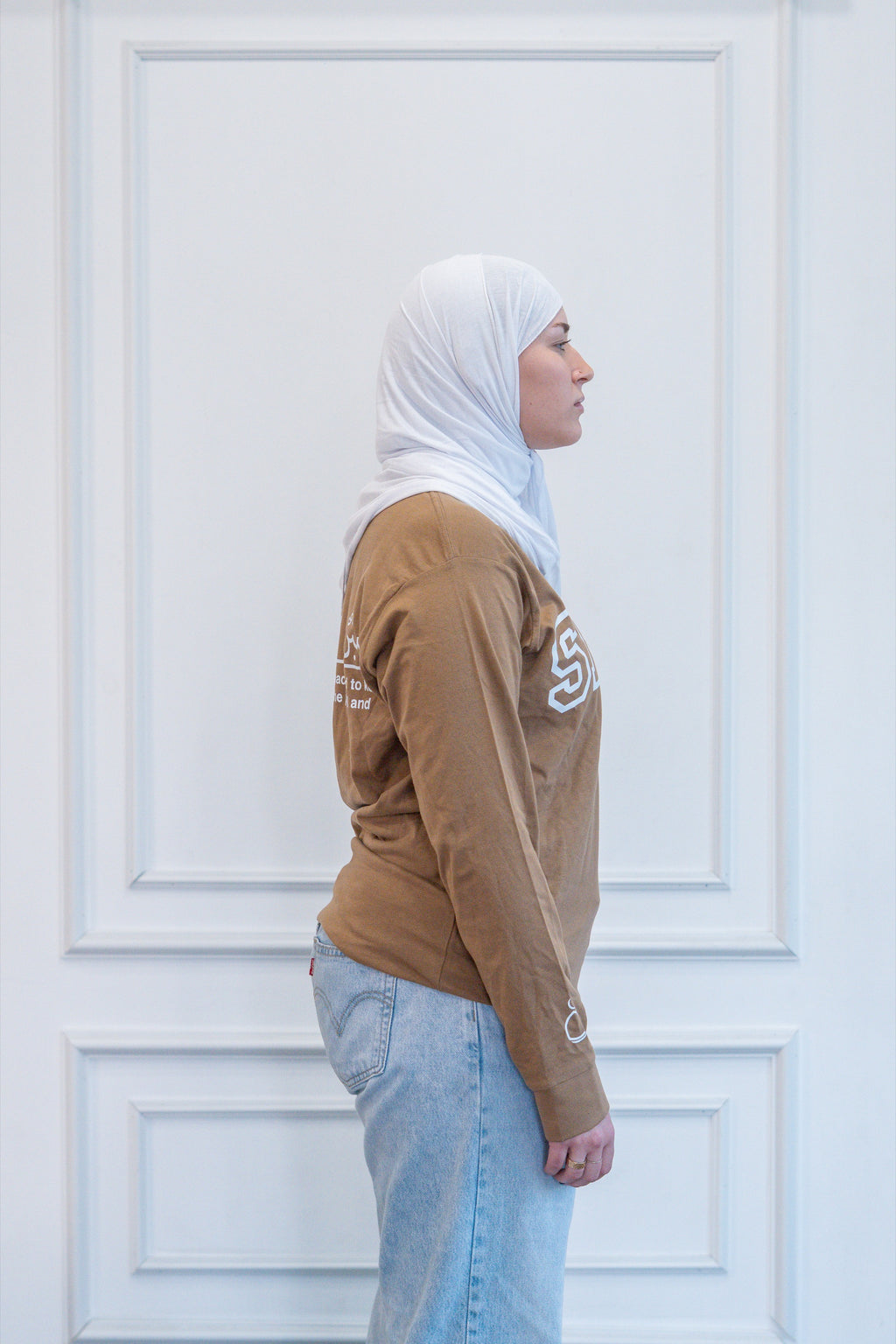 Modest Forever Sabr Long Sleeve Tee — premium long sleeve tee (view 2)