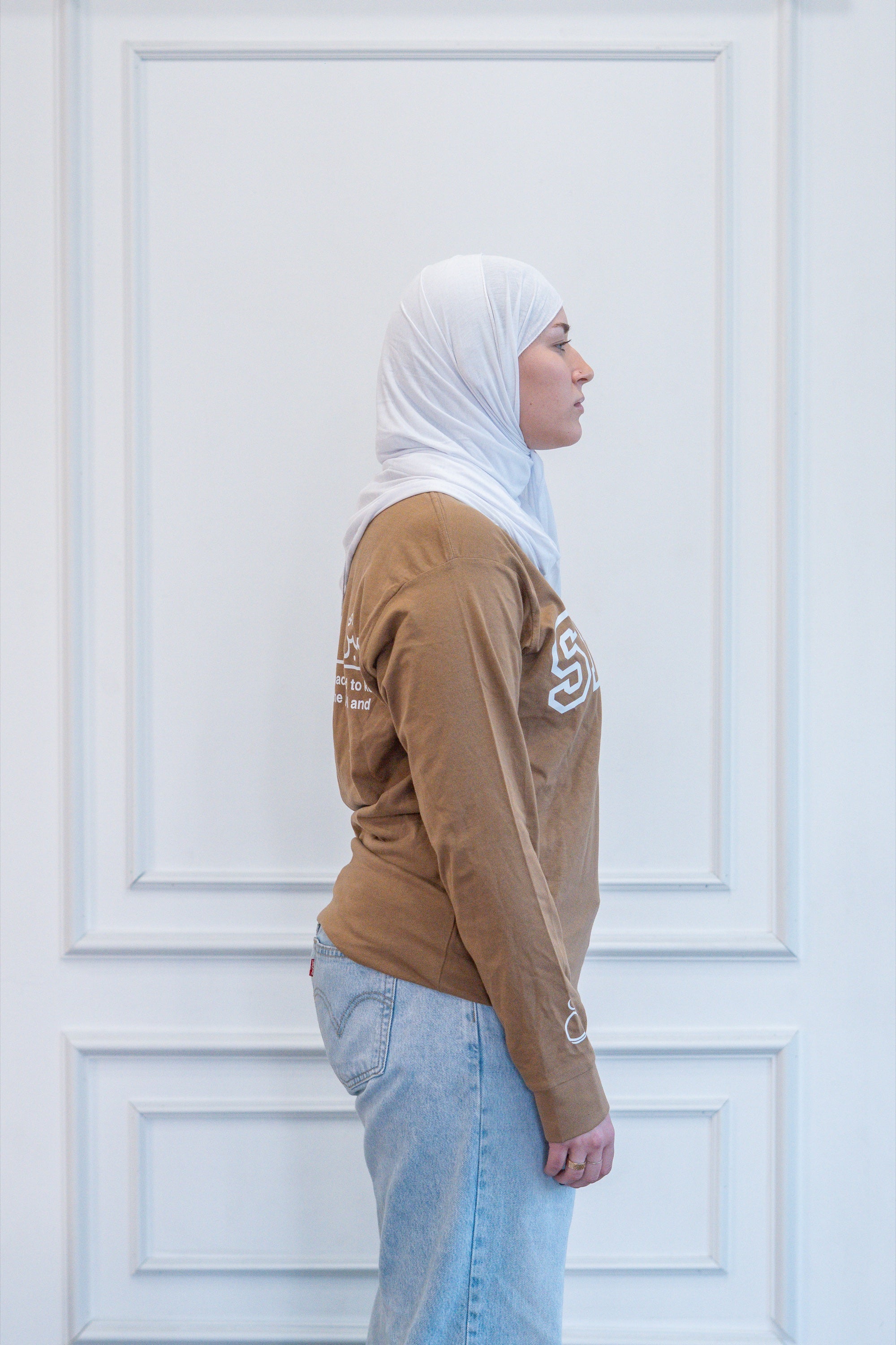 Modest Forever Sabr Long Sleeve Tee — premium long sleeve tee (view 2)