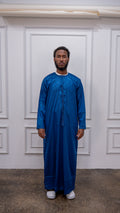 Modest Forever Blue Thobe — heavyweight modest thobe (view 1)
